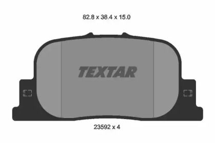 Гальмівні колодки на Toyota Solara  Textar 2359201.