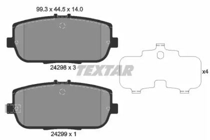 Гальмівні колодки на Mazda MX-5  Textar 2429801.