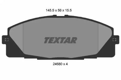 Тормозные колодки Textar 2468001.
