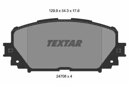 Тормозные колодки на Toyota Verso  Textar 2470801.