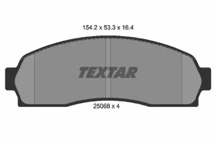 Тормозные колодки Textar 2506801.