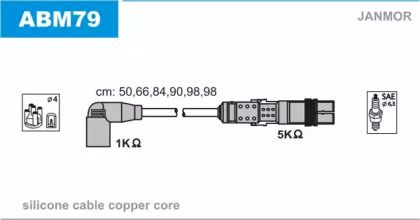 Высоковольтные провода зажигания на Фольксваген Траспортер  Janmor ABM79.