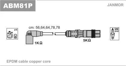 Высоковольтные провода зажигания Janmor ABM81P.