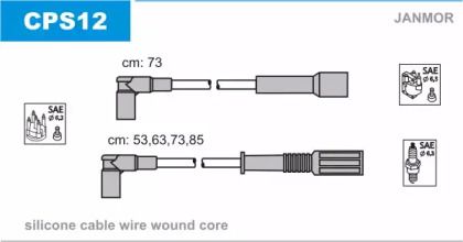 Высоковольтные провода зажигания Janmor CPS12.