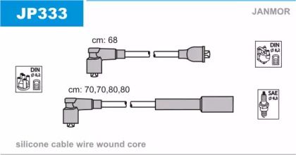 Высоковольтные провода зажигания Janmor JP333.