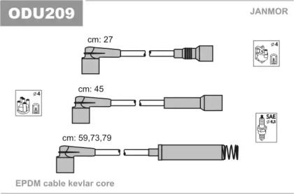 Высоковольтные провода зажигания Janmor ODU209.