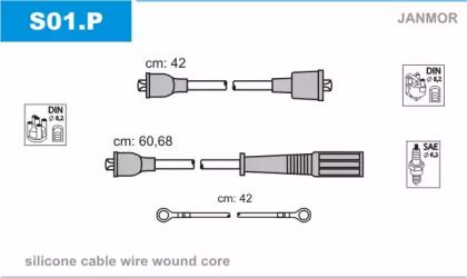 Высоковольтные провода зажигания Janmor S01.P.
