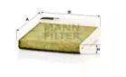 Угольный фильтр салона на Dacia Duster  Mann-Filter FP 1829.