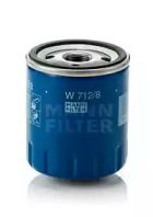 Масляний фільтр на Peugeot 309  Mann-Filter W 712/8.