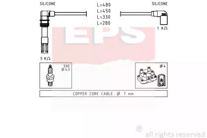 Высоковольтные провода зажигания на Seat Leon  Eps 1.501.575.