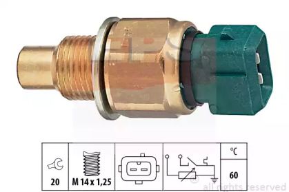 Датчик температури охолоджуючої рідини Eps 1.830.560.