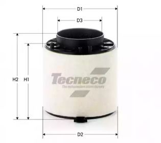 Воздушный фильтр на Ауди А5  Tecneco Filters AR8K01.