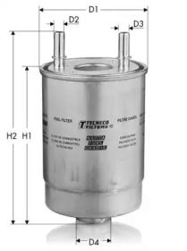 Топливный фильтр на Рено Гранд Сценик 3 Tecneco Filters GS10669.