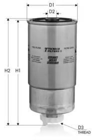 Паливний фільтр на БМВ Е38 Tecneco Filters GS208.