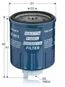 Топливный фильтр на Volvo V40  Tecneco Filters GS5672.