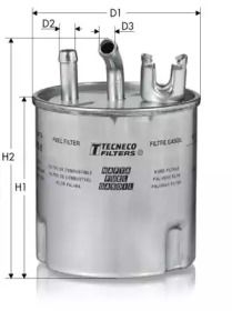 Паливний фільтр на Ніссан Х-Трейл  Tecneco Filters GS939/15.