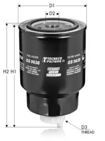 Топливный фильтр на Nissan Pathfinder  Tecneco Filters GS9638.