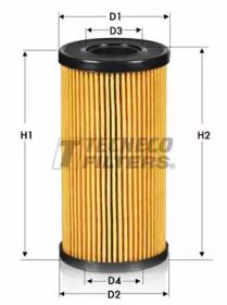 Масляный фильтр на Renault Koleos  Tecneco Filters OL010076-E.