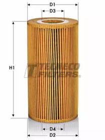 Масляный фильтр на БМВ Е39 Tecneco Filters OL0216-E.