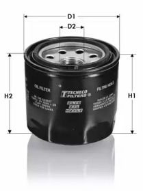 Масляный фильтр на Тайота Хайэйс  Tecneco Filters OL922-J.