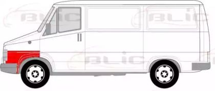 Переднє крило ліве Blic 6504-03-2096321P.