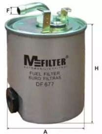 Топливный фильтр на Мерседес Ванео  Mfilter DF 677.