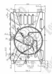 Вентилятор охлаждения радиатора на Seat Ibiza  Loro 048-014-0001.
