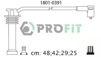 Високовольтні дроти запалювання Profit 1801-0391.