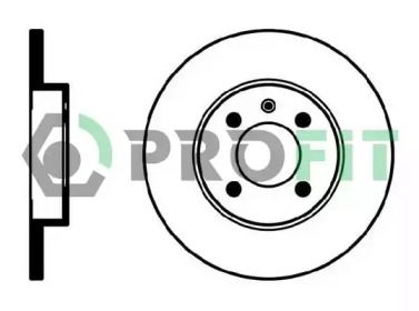 Передний тормозной диск на Volkswagen Passat  Profit 5010-0205.
