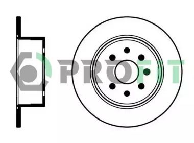 Задний тормозной диск Profit 5010-0814.