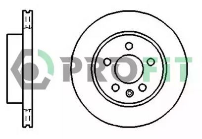 Вентилируемый передний тормозной диск на Мерседес Вито 638 Profit 5010-0860.