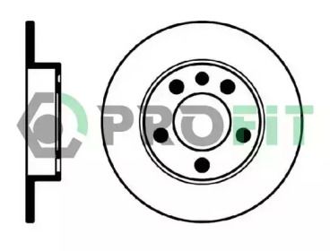 Задний тормозной диск на Skoda Octavia A5  Profit 5010-0929.