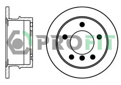 Задній гальмівний диск на Mercedes-Benz Sprinter  Profit 5010-0931.