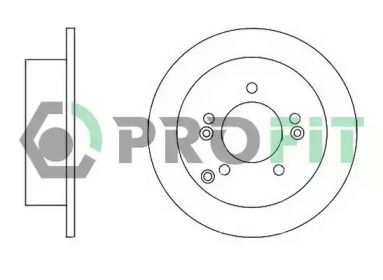 Задний тормозной диск на Kia Sportage  Profit 5010-1447.