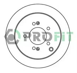Задній гальмівний диск Profit 5010-1493.