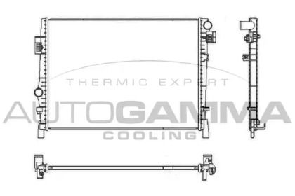 Радіатор охолодження двигуна Autogamma 105693.