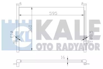 Радиатор кондиционера на Hyundai H100  Kale Oto Radyator 342425.