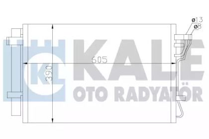 Радиатор кондиционера на Киа Церато  Kale Oto Radyator 342535.