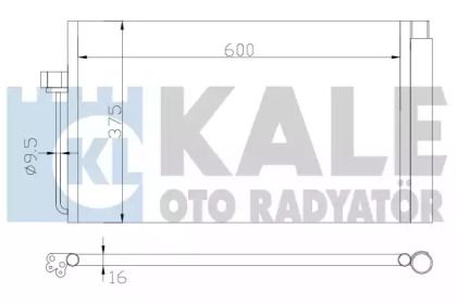 Радіатор кондиціонера на BMW E60 Kale Oto Radyator 343070.