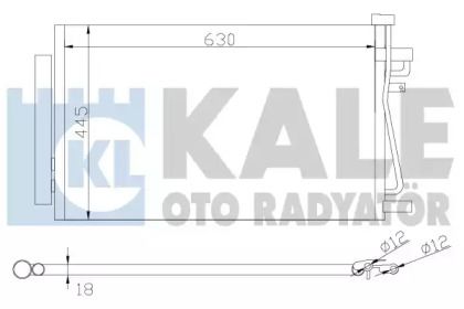 Радиатор кондиционера Kale Oto Radyator 343310.