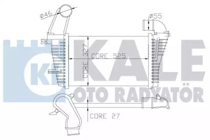 Интеркулер на Opel Astra H Kale Oto Radyator 345900.
