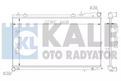Алюминиевый радиатор охлаждения двигателя на Субару Форестер  Kale Oto Radyator 364900.