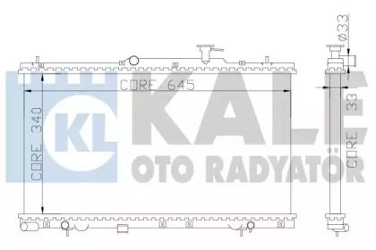 Алюминиевый радиатор охлаждения двигателя на Хюндай Акцент  Kale Oto Radyator 369000.