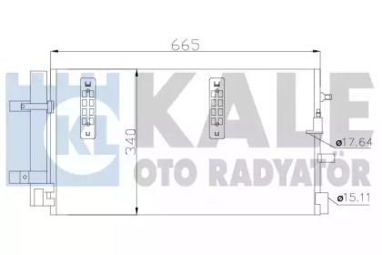 Радіатор кондиціонера на Ауді A4 Олроуд  Kale Oto Radyator 375800.