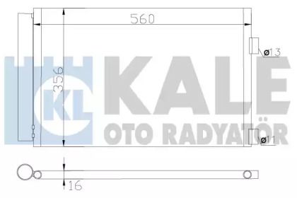 Радиатор кондиционера Kale Oto Radyator 377900.