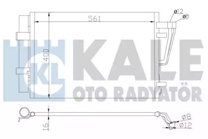 Радиатор кондиционера на Хюндай Элантра  Kale Oto Radyator 379200.