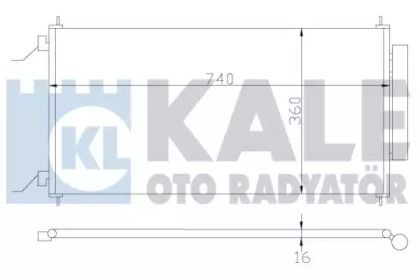 Радіатор кондиціонера на Хонда ЦРВ  Kale Oto Radyator 380700.