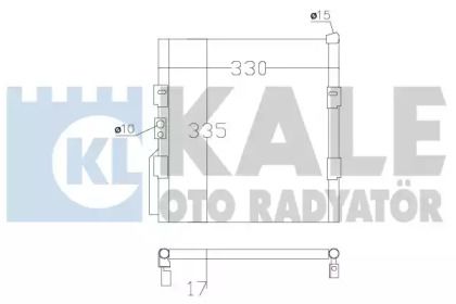 Радіатор кондиціонера Kale Oto Radyator 386800.