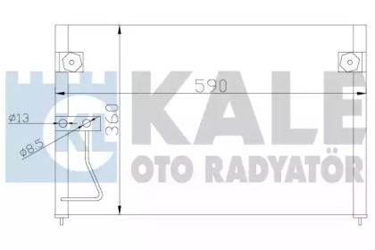 Радіатор кондиціонера на Mazda 626  Kale Oto Radyator 387000.