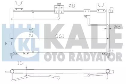 Радіатор кондиціонера на Mazda 323  Kale Oto Radyator 387500.